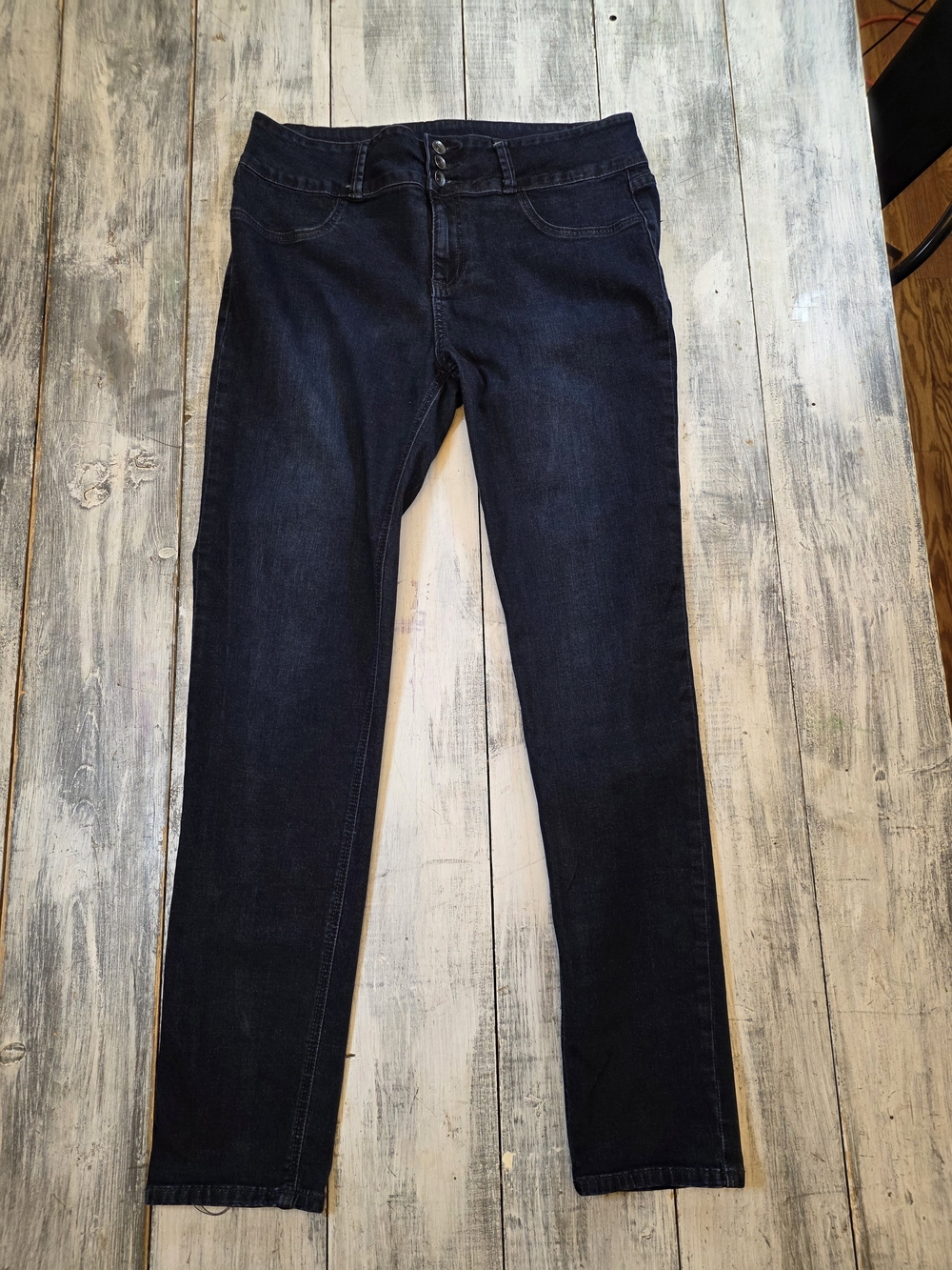 Blackheart Women's Navy Low Rise Super Skinny Jeans sz 15